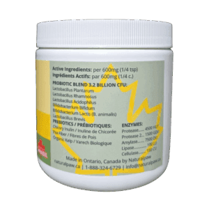 Naturalpaw Good Digestion probiotics prebiotics and digestive enzymes for dogs and cats.