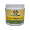 Naturalpaw Good Digestion Canadian probiotics prebiotics and digestive enzymes for dogs and cats.