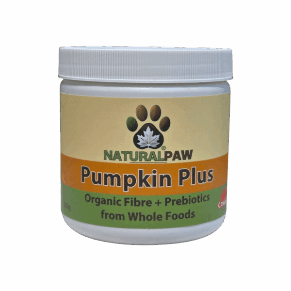 Pumpkin Plus prebiotics supplement for dogs and cats