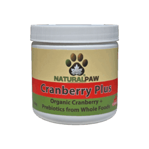 Naturalpaw Cranberry Plus prebiotics for pets, Canadian made